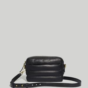 Madewell Black Quilted Crossbody Camera Bag